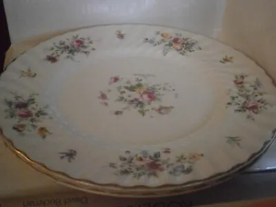 Buy Minton Marlow Pair Of Floral Dinner Plates Tableware • 6£