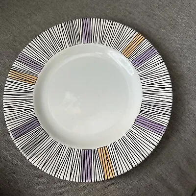 Buy Barratts Delphatic White Tableware Stripes Side Plate Vintage 1950's • 8.50£