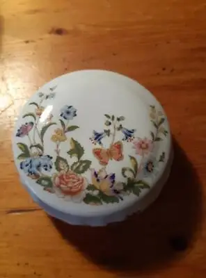 Buy Aynsley Trinket Dish With Lid Cottage Garden Excellent Condition • 2.99£