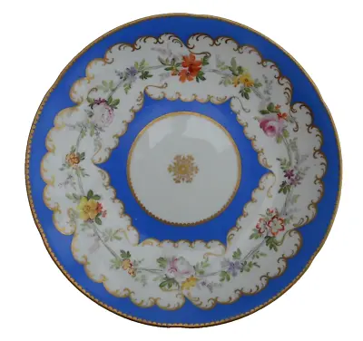 Buy Coalport Plate Hand Painted Flowers Pattern 3487 19th Century • 48£