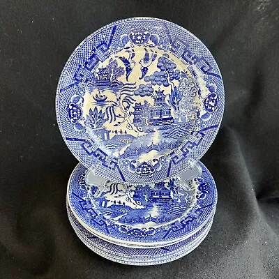 Buy Lot Of 6 Vintage Blue Willow Ware 6  Bread Or Dessert Plates Marked Japan • 26.05£