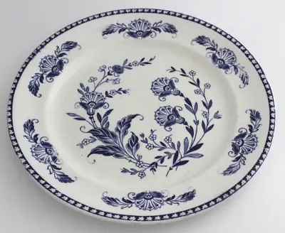 Buy Antique Pountney Bristol Pottery Dinner Plate 26cm/10  Weston Pattern Blue White • 19.99£