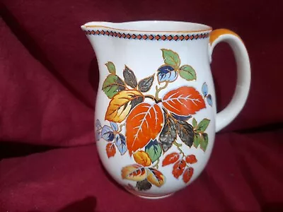 Buy Antique Art Deco Keeling & Co Losol Ware Pottery Jug Autumn Leaves 16.5cm • 14.99£