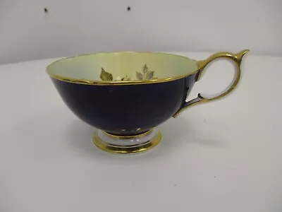 Buy Aynsley England Bone China Navy Blue Cup W/ Flower Pattern Inside Preowned • 5.99£