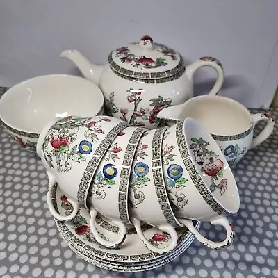 Buy Johnson Brothers England  Indian Tree  Stoneware Tea Set For Four • 39.95£