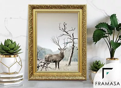 Buy Ornate Photo Frame Traditional Dahlia Gold & Silver Picture Antique  Art Frames • 34.20£