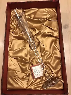 Buy Royal Brierley Crystal Champagne Flute, Limited Edition, Millenium 2000 • 40£