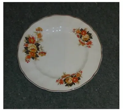 Buy 5 X Johnson Bros Vintage Old Chelsea 17.5cms Side Plates - Orange Flowers • 10£