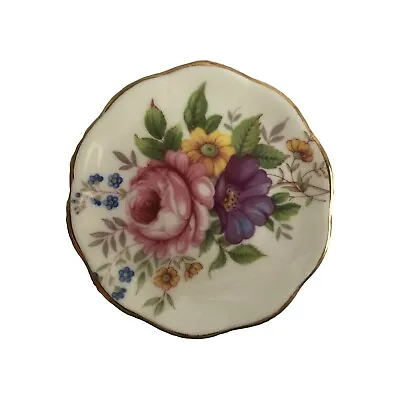Buy Fenton Bone China Company Floral Design Plate 7.5in • 5£