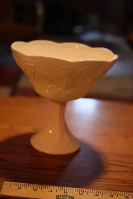 Buy Vintage Milk Glass Bowl Home Décor With Grape Design • 28.95£
