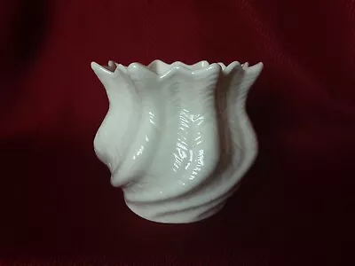 Buy Belleek Small Vase/ Bowl. Made In Ireland. Gold/ Brown Mark. • 24.03£