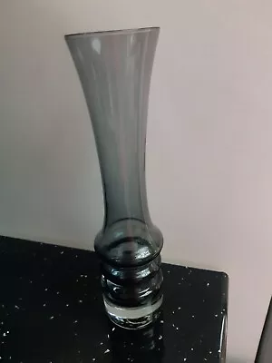Buy 🏺Vintage Swedish Sea Glasbruk 15cm Hooped Glass Bud Vase  • 13£