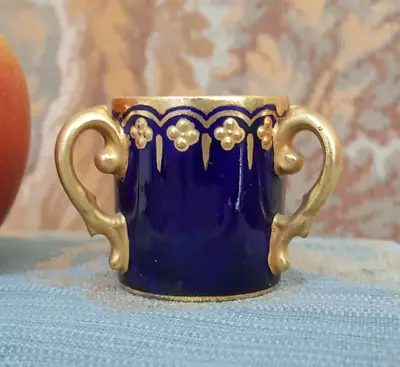 Buy Antique Miniature Coalport China 3 Handled Mug Cup • 42£