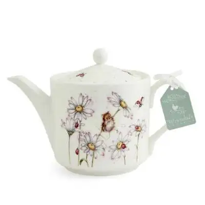 Buy Wrendale Designs Teapot Oops A Daisy 2 Pint Fine Bone China From Royal Worcester • 41.10£