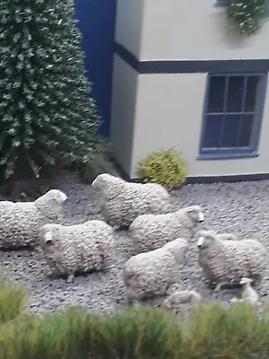Buy  Scale3d00/1.76 Figures Handpainted Long Woollen Cornwall And Devon Sheep X 6 • 0.99£