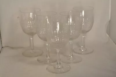 Buy 5 Antique Baccarat Nancy Crystal Water Glasses Water Glasses • 154.50£