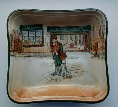 Buy Antique 1920's Royal Doulton Seriesware Square Dish - BILL SYKES • 14.50£