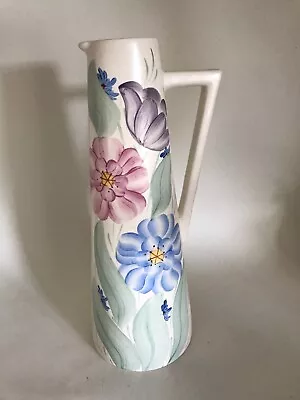 Buy Art Deco Vase Jug 1930s Royal Handpainted Florals Great Shape • 28£