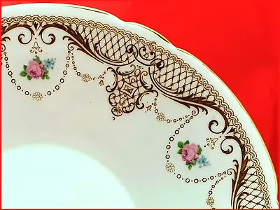 Buy 1911 Art Nouveau Wileman Gainsborough Shape  Rose Cake / Sandwich Plate # 8435 • 5.99£