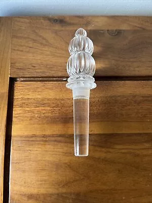 Buy Vintage Clear Glass Long Stemmed Faceted Bottle Stopper Decorative Ornate • 11.99£