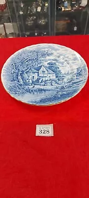 Buy H M Sutherland Blue Rural Scenes Pattern Salad Plate Made In England • 19.99£