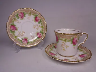 Buy Collingwoods Bone China - Pattern 7095 - Pink Rose - Small Cup & 2 X Saucers • 5.99£