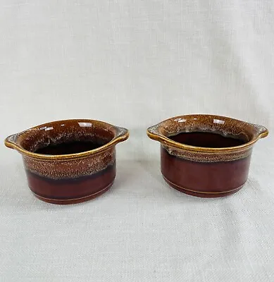 Buy 2 Vintage Kernewek Pottery Cereal Bowl Brown Honeycomb Lava Glaze 1970s • 14.51£