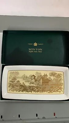 Buy Minton Bone China “ Marlow “ Sandwich Plate Tray Chinese Design • 22.40£