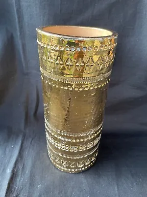 Buy Bitossi Aldo Londi Gold Ceramic Pottery Metallic Vase Signed, Italy, 1960s • 929.74£