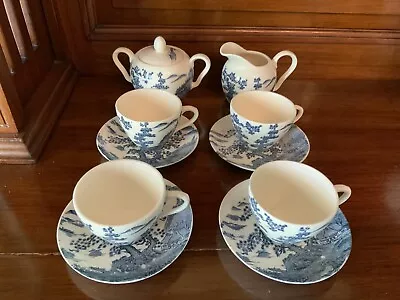 Buy Vintage Child's BUE WILLOW Tea Set Dishes Lot -  Made In Japan - 10 Pieces • 23.93£