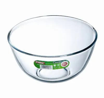 Buy Pyrex Glass Mixing Bowl 3L Fridge Microwave Dish Storage Ovenproof Baking Cook • 13.99£