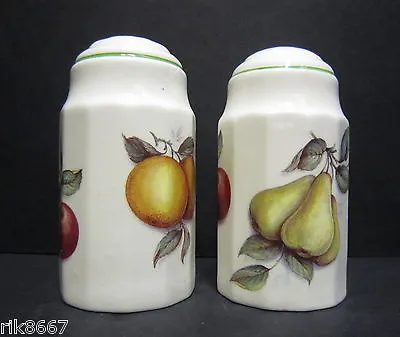 Buy Scatter Fruit English Fine Bone China Salt And Pepper By Milton China • 7.99£