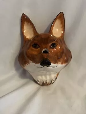 Buy Fox Head String & Scissors Holder Babbacome Pottery By Philip Laureston, England • 72.04£