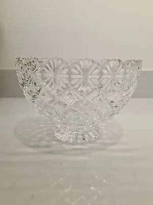 Buy Crystal Cut Heavy Glass Fruit/punch Bowl 8  Beautiful Decorative  • 14.99£