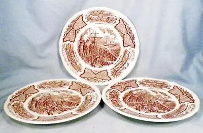 Buy 3 Alfred Meakin Fair Winds Bread & Butter Plates Chinese Export To America As Is • 9.47£