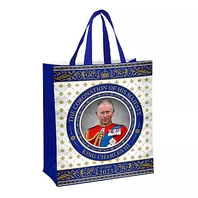 Buy Commemorative King Charles III Coronation Tote Bag Royal Memorabilia Decoration • 7.99£