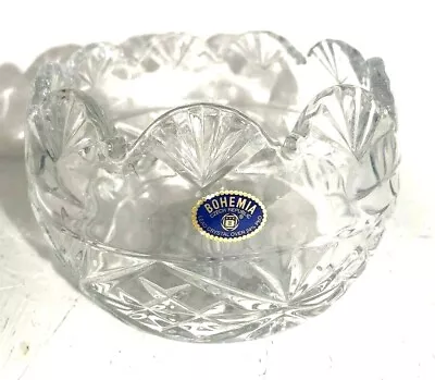 Buy Crystal Bowl Bohemia Czech Republic Candy Or Trinket Dish With Over 24% Lead  • 18.94£