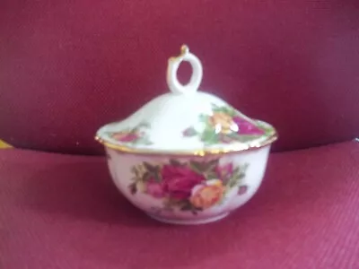 Buy Royal Albert Old Country Roses Covered Dish- Sugar Bowl/powder Puff • 10£