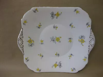 Buy Vintage Shelley Fine Bone China Cake Sandwich Plate Charm 13752 ~ Yellow Flowers • 14.99£