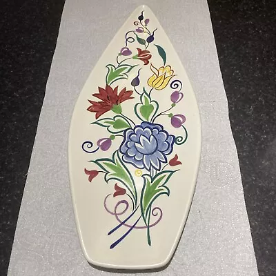 Buy Poole Pottery Long Spear 17  Dish Tray Hand Painted Shape 82 Bn  Patricia Wells • 18£