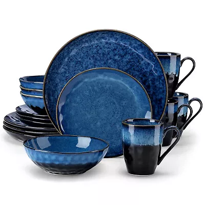 Buy Vancasso Dinner Set Ceramic Dinnerware Tableware Plates Bowls Cups Service For 4 • 67.99£