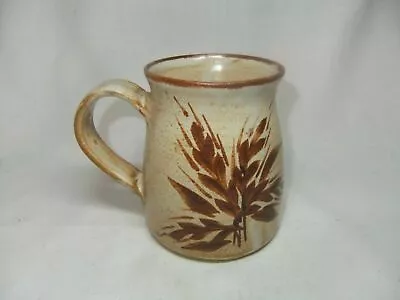 Buy Bakehouse Mug Brown Leaf  Studio Pottery Filey North Yorkshire Ceramic • 9.99£