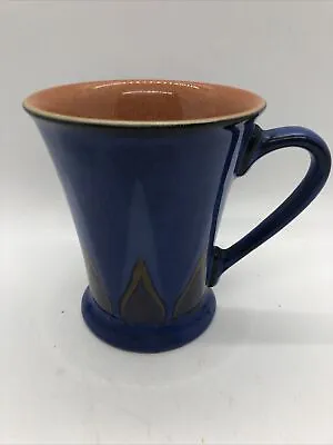 Buy Mug Vintage Denby ‘Flame’ - Blue With Orange Detail- VGC • 8.99£