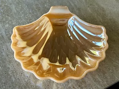 Buy Vintage Fire King Anchor Hocking Peach Luster Ware Shell Dish • 7.12£