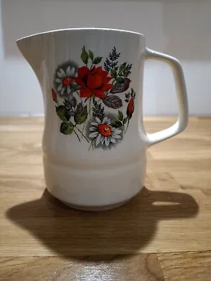Buy F.S. Faianta Sighisoara Vintage Romanian Jug With A Flowered Pattern • 4.50£