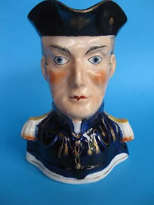 Buy Staffordshire Toby Jug Of Naval Figure. 18.5cm. Good Condition • 14.59£