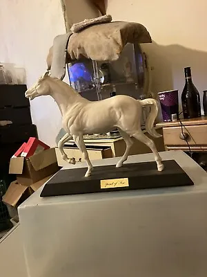 Buy Beswick Ceramic Horse On Plinth. Spirit Of Fire. • 35£