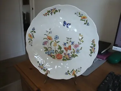 Buy Beautiful Aynsley Fine Bone China Cake Plate In The Cottage Garden Pattern. • 5.99£