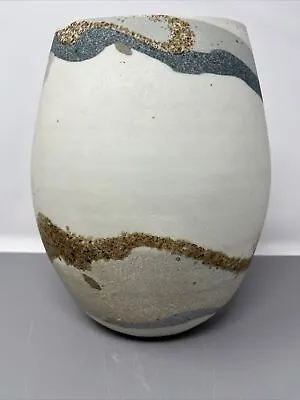 Buy Jack Doherty Porcelain Vase Abstract Decoration Sea And Sand #231 • 450£