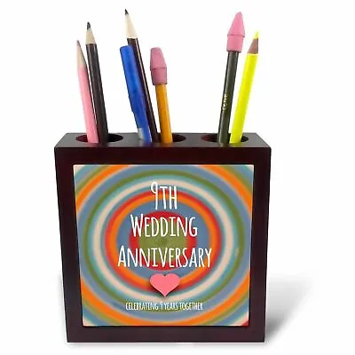 Buy 3dRose 9th Wedding Anniversary Gift - Pottery Celebrating 9 Years Together Ninth • 29.05£